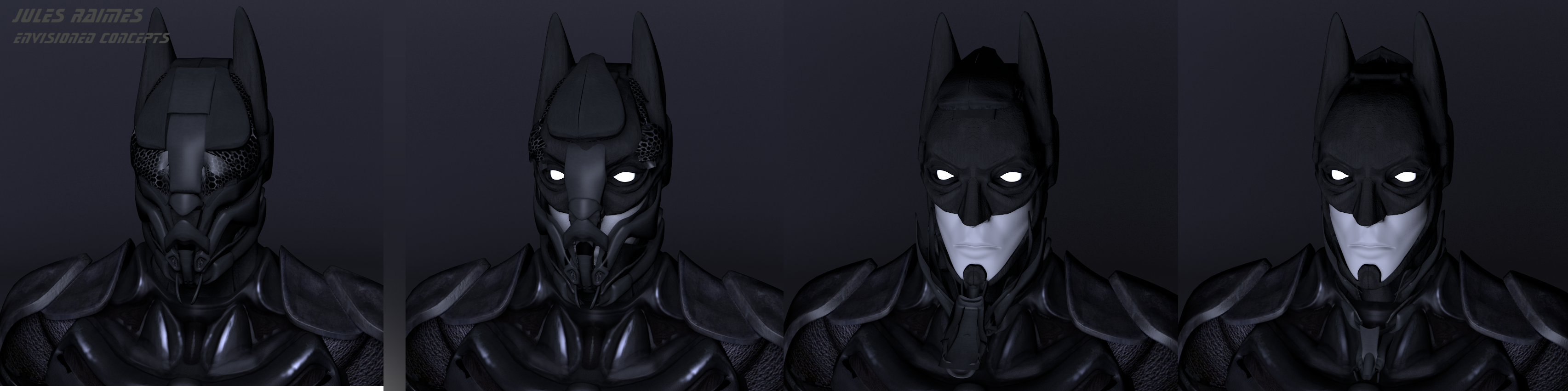 Batman Dark Knight Returns suit concept art – Jules Spaniard Raimes